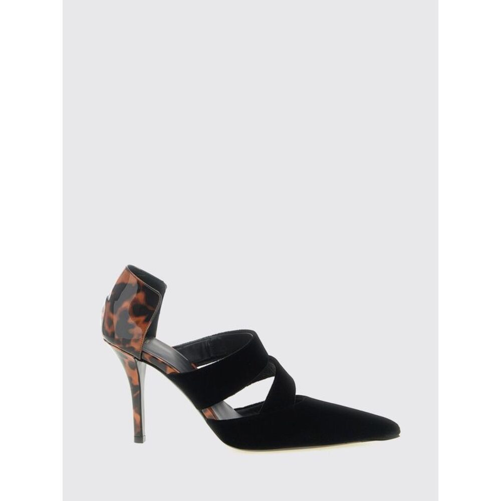 Balmain Women Balmain Animalier Velvet High Stiletto Heel Court Shoes
